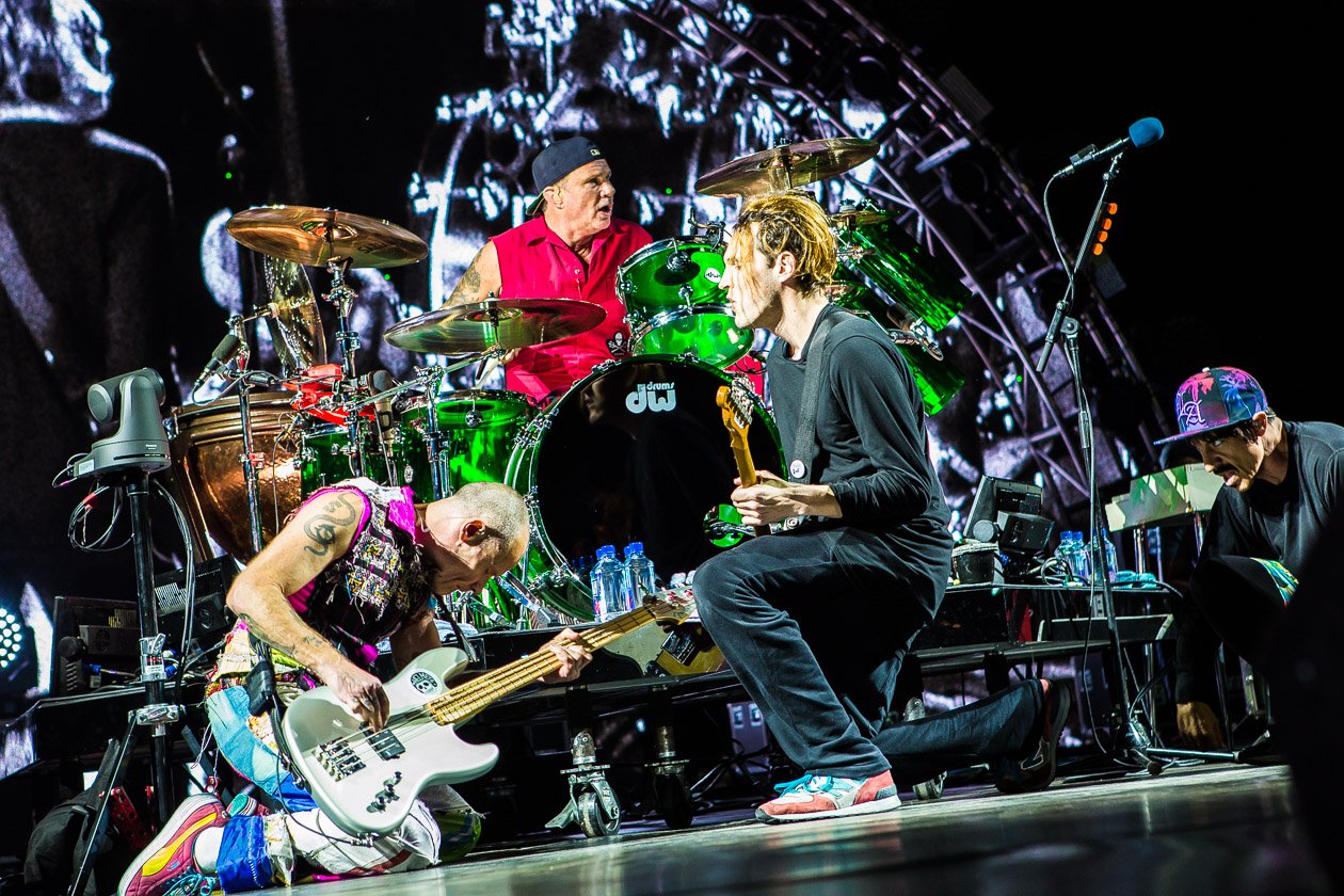 Headliner am Festivalsamstag. – Red Hot Chili Peppers.