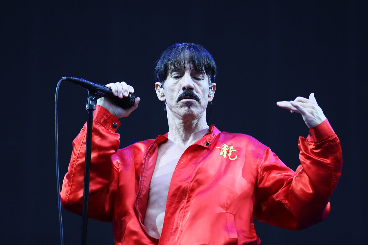 Red Hot Chili Peppers – ... die Bühne betrat.