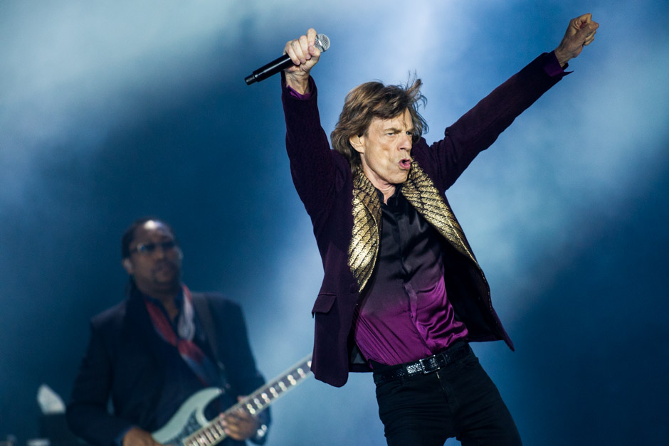 Rolling Stones – Die Stones auf ihrer -vermutlich - letzten Tour. – Opener des Abends: "Jumpin' Jack Flash"