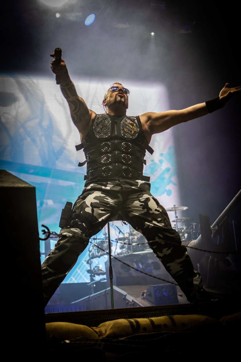 Sabaton – Im Schützengraben bei "The Great Tour". – Joakim Brodén.