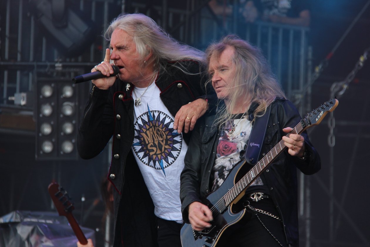 Saxon – Heavy Metal-Dinos bei der Arbeit. – Peter und Doug.
