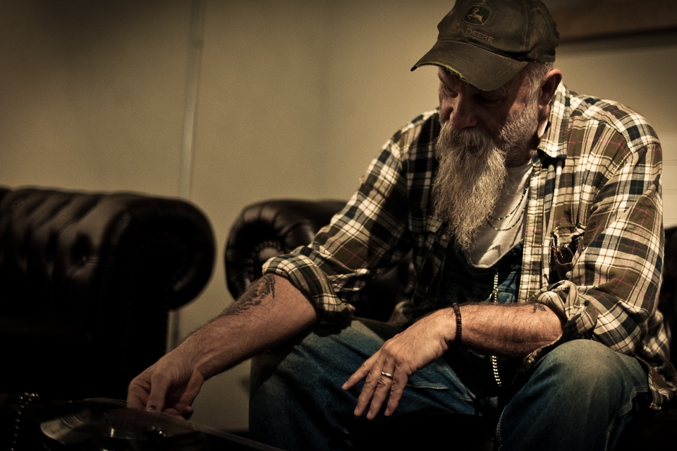 Seasick Steve und seine Gitarren in Zürich. – Seasick Steve, Zürich, 2013