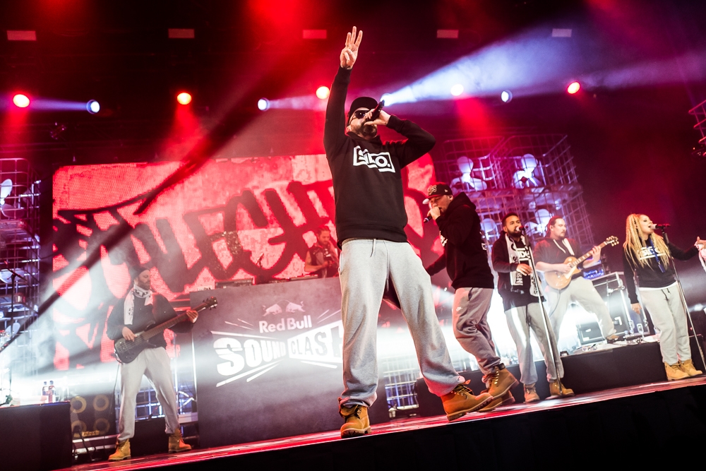 Sido – Der Gegner in der Essener Grugahalle: Haftbefehl. – Gute Show in Essen.
