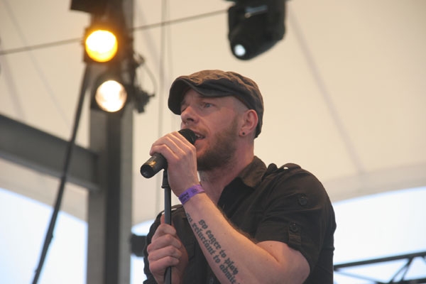 Sieges Even hatten sichtlichen Spaß auf dem Festival. – 