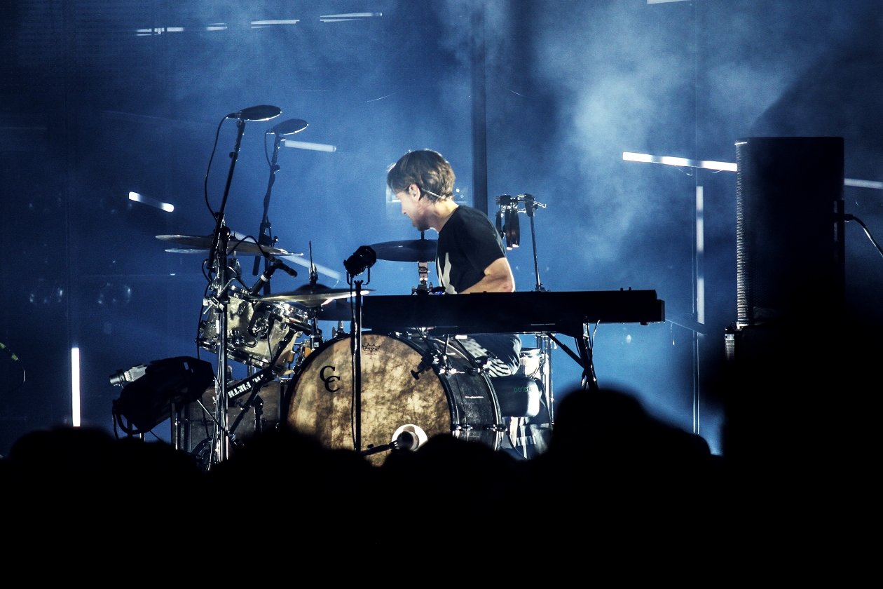 Sigur Rós – Albumarbeit in Progress: Die Isländer spielen im Kerntrio auf und testen die neuen Tracks live. – Orri Páll Dýrason.