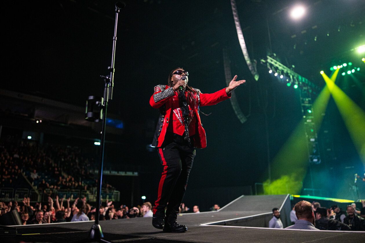 Die Reggae-Metal-Veteranen im Vorprogramm von Volbeat. – Skindred.