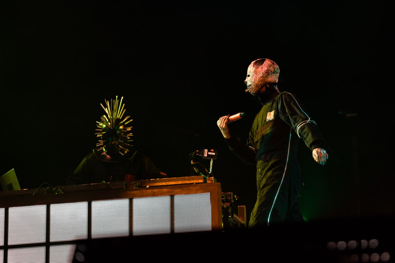 Corey Taylor und Co. machten sich bei ihrem Comeback am letzten Festivaltag die Hauptbühne untertan. – Slipknot.