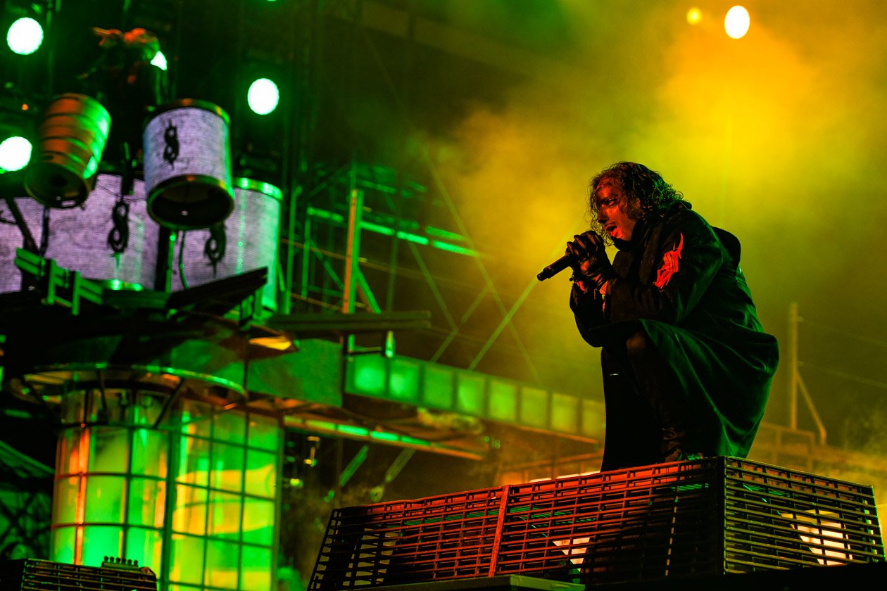 Corey Taylor und Co. machten sich bei ihrem Comeback am letzten Festivaltag die Hauptbühne untertan. – Slipknot.