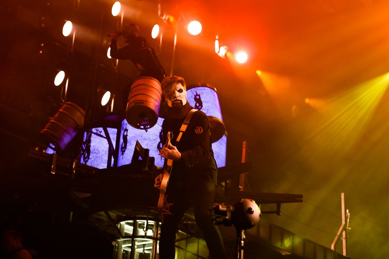 Corey Taylor und Co. machten sich bei ihrem Comeback am letzten Festivaltag die Hauptbühne untertan. – Slipknot.