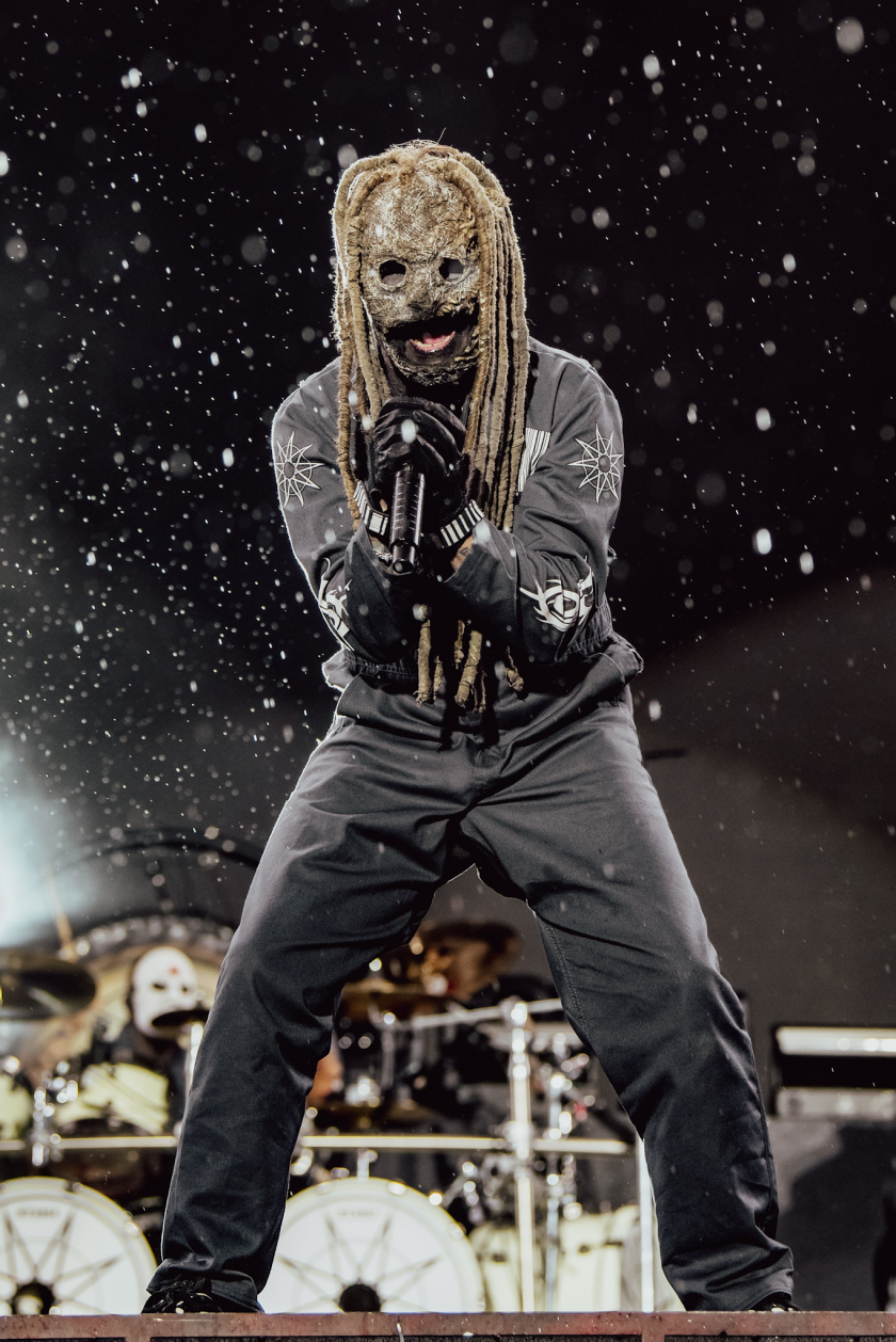 Der Headliner aus den Staaten zerlegte am Freitag die Bühne. – Slipknot.