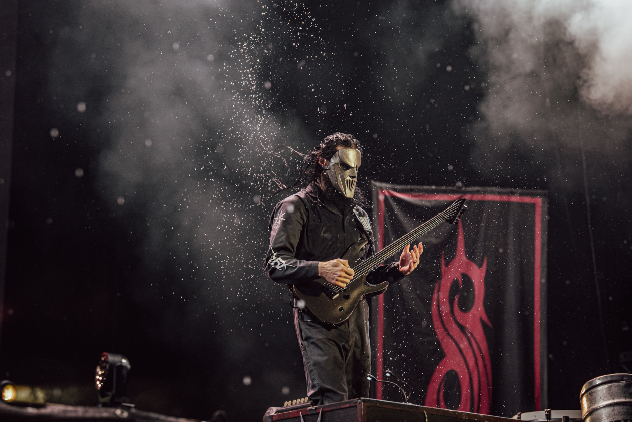 Der Headliner aus den Staaten zerlegte am Freitag die Bühne. – Slipknot.