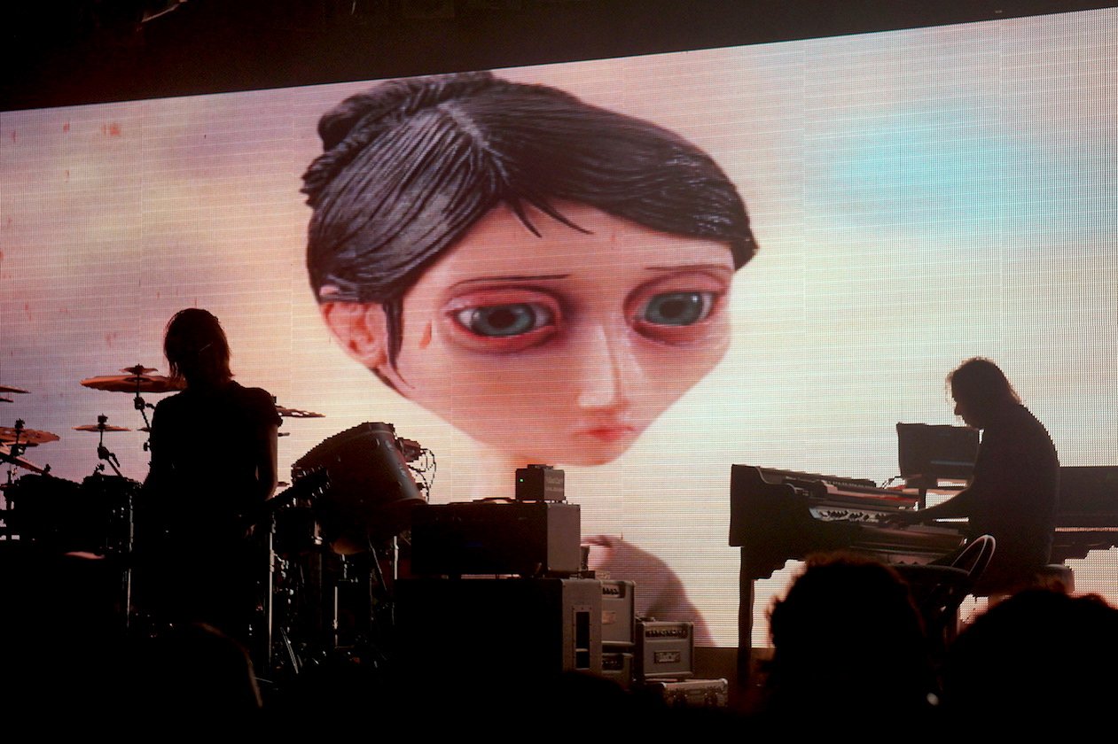 Beim letzten Europakonzert der "Hand. Cannot. Erase."-Tournee. – Steven Wilson und Band.