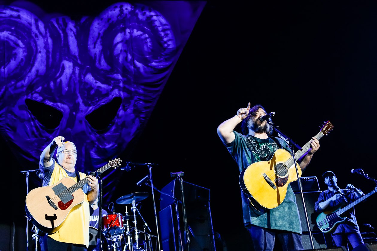 Tenacious D – Jack Black und Kyle Gass - die heimlichen Ring-Headliner. – Und der Gehörnte war stets dabei ...