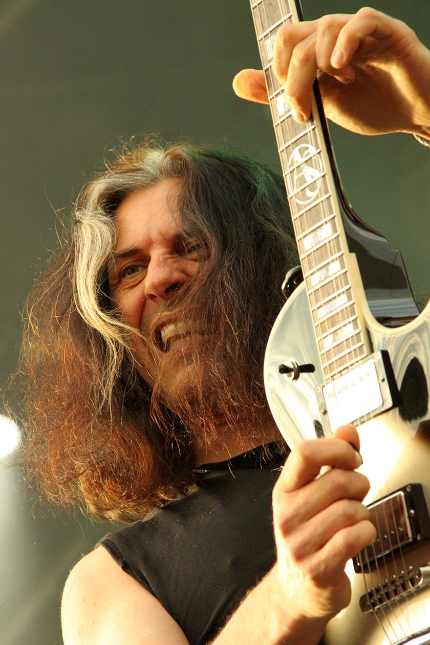 Der souveräne Co-Headliner - bei der Rhythmustruppe und dem Riffing auch kein Wunder. – Testament.