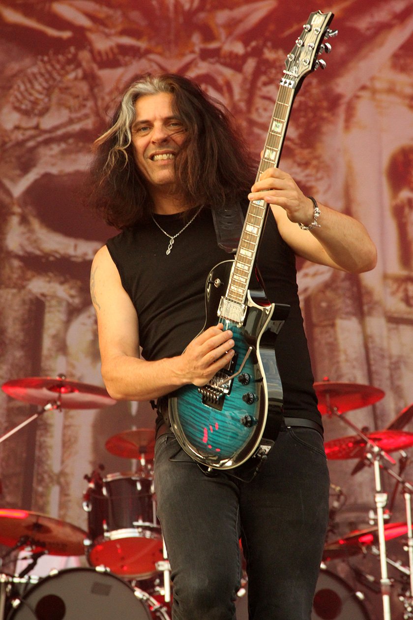Der souveräne Co-Headliner - bei der Rhythmustruppe und dem Riffing auch kein Wunder. – Testament.