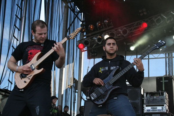 The Black Dahlia Murder – Die Amis wüten auf der Pain Stage nach allen Regeln der Kunst. – 