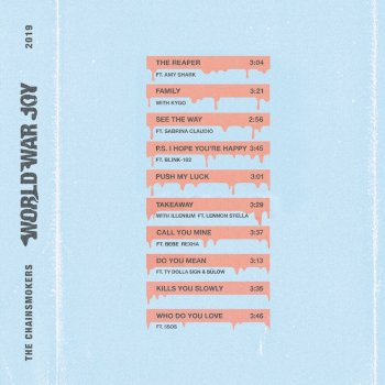 The Chainsmokers - World War Joy Artwork