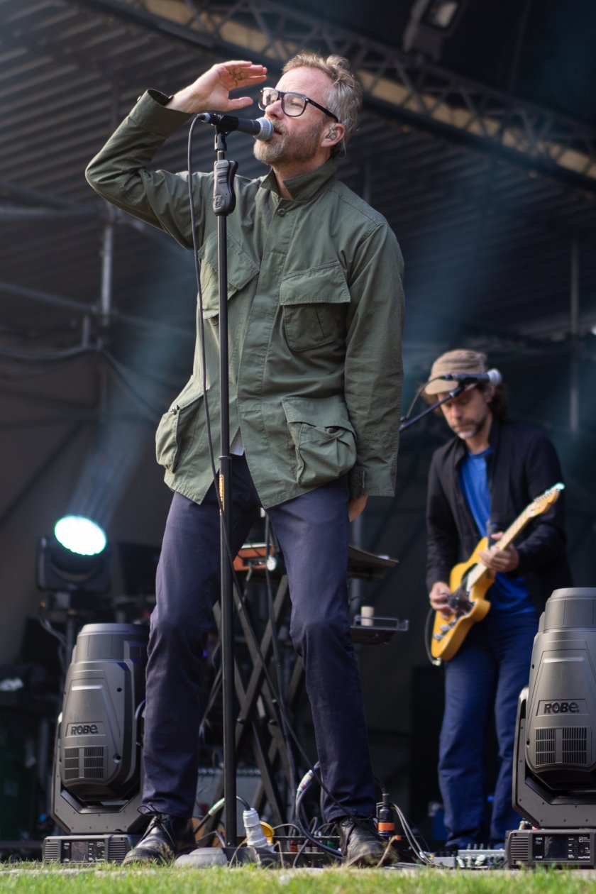 Wenn Matt Berninger und Bandkollegen die Bühne betreten, sind die Indie-Fanreihen fest geschlossen. – The National.