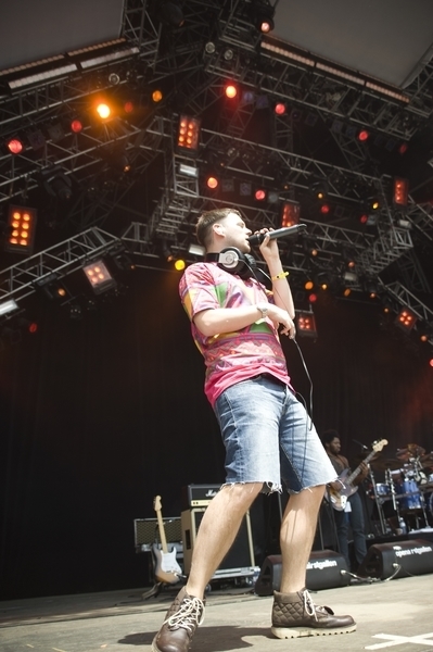 Anheizen, rumproleten: The Streets beim Open-Air St. Gallen 2009. – Mike Skinner.