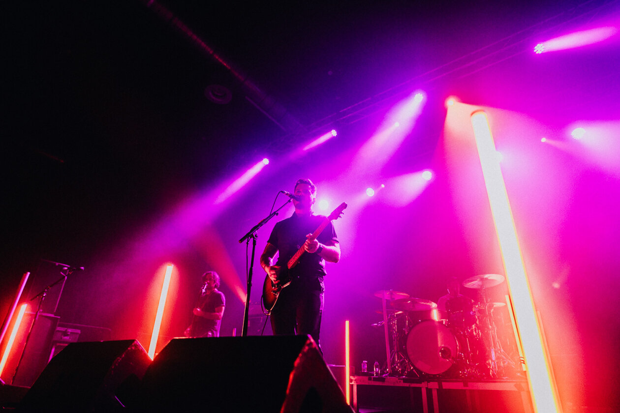 Live in der Hauptstadt: die Post-Hardcore-Größen um Dustin Kensrue. – Thrice.