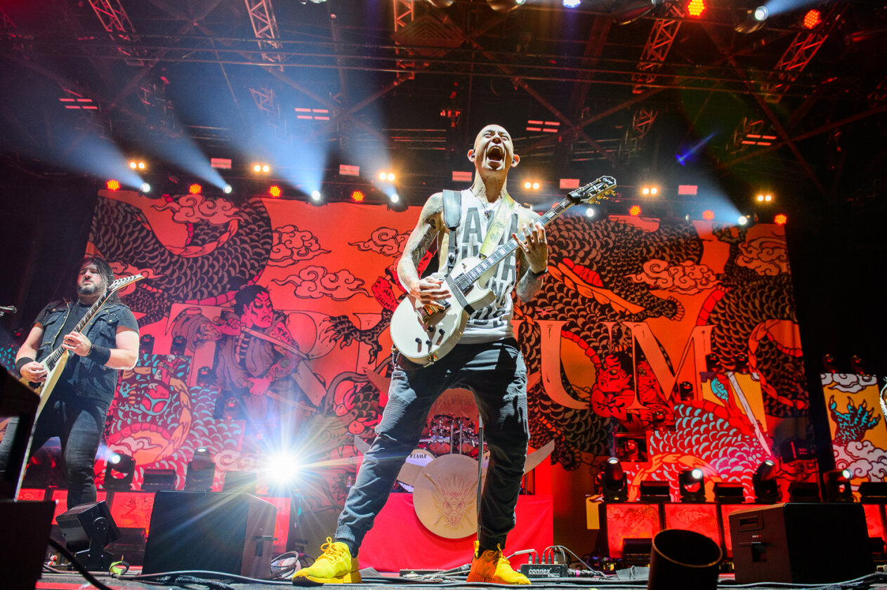 Matt Heafy und Band geben Gas. – Trivium.
