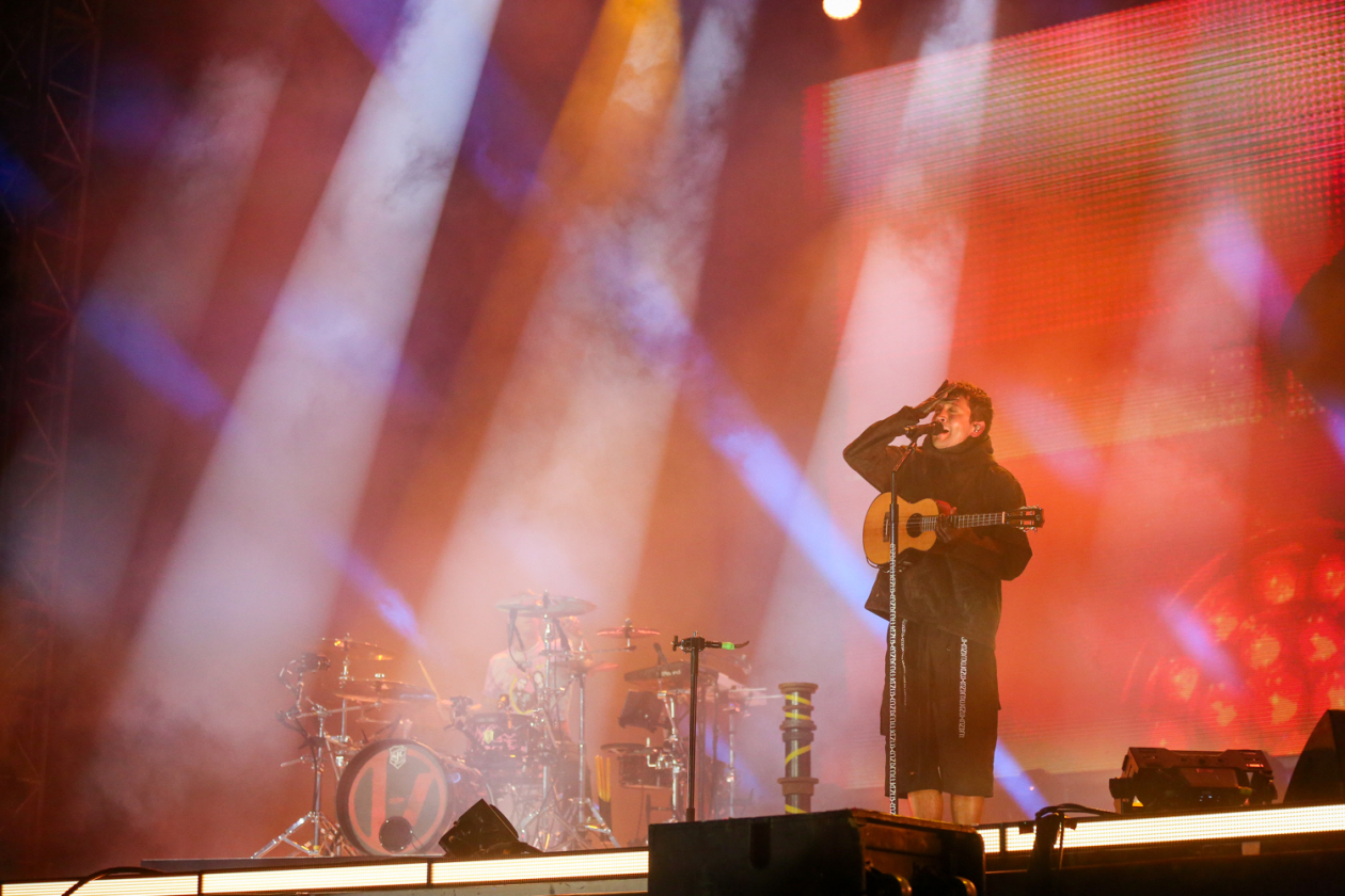 Das Alternative-Duo aus Columbus, Ohio war der gefeierte Headliner am Samstag. – Twenty One Pilots.