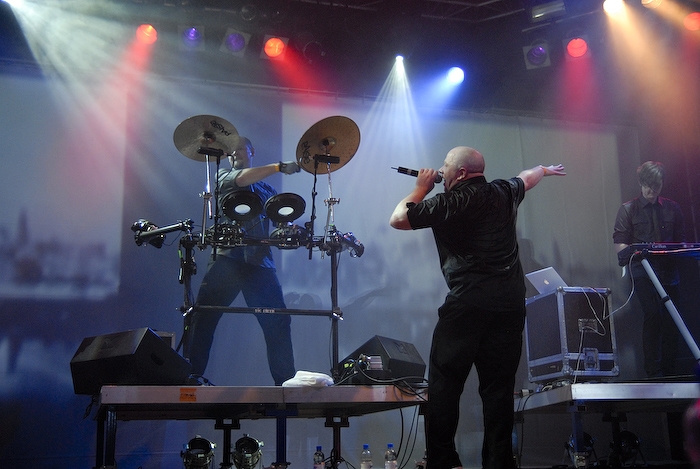 VNV Nation – Als Headliner sorgten VNV wie gewohnt für beste Unterhaltung. – Ronan und Mark hatten ihren Spass beim WGT