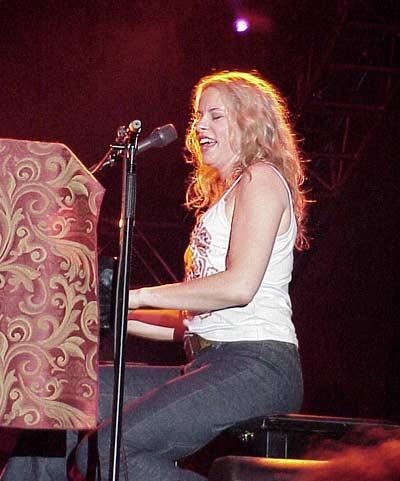 Vonda Shepard – Gute Stimmung beim Zeltfestival Konstanz 2002 – 