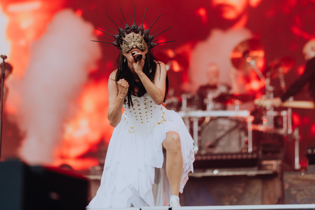 Die Symphonic-Metal-Größen aus den Niederlanden  am Festivalfreitag. – Within Temptation.