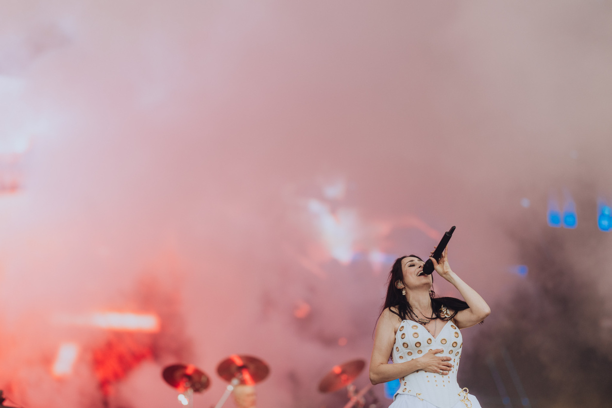 Die Symphonic-Metal-Größen aus den Niederlanden  am Festivalfreitag. – Within Temptation.