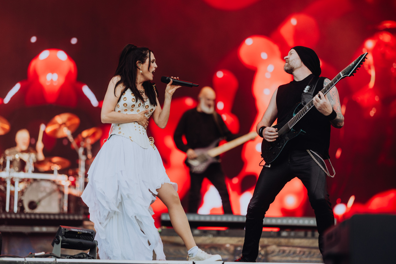 Die Symphonic-Metal-Größen aus den Niederlanden  am Festivalfreitag. – Within Temptation.