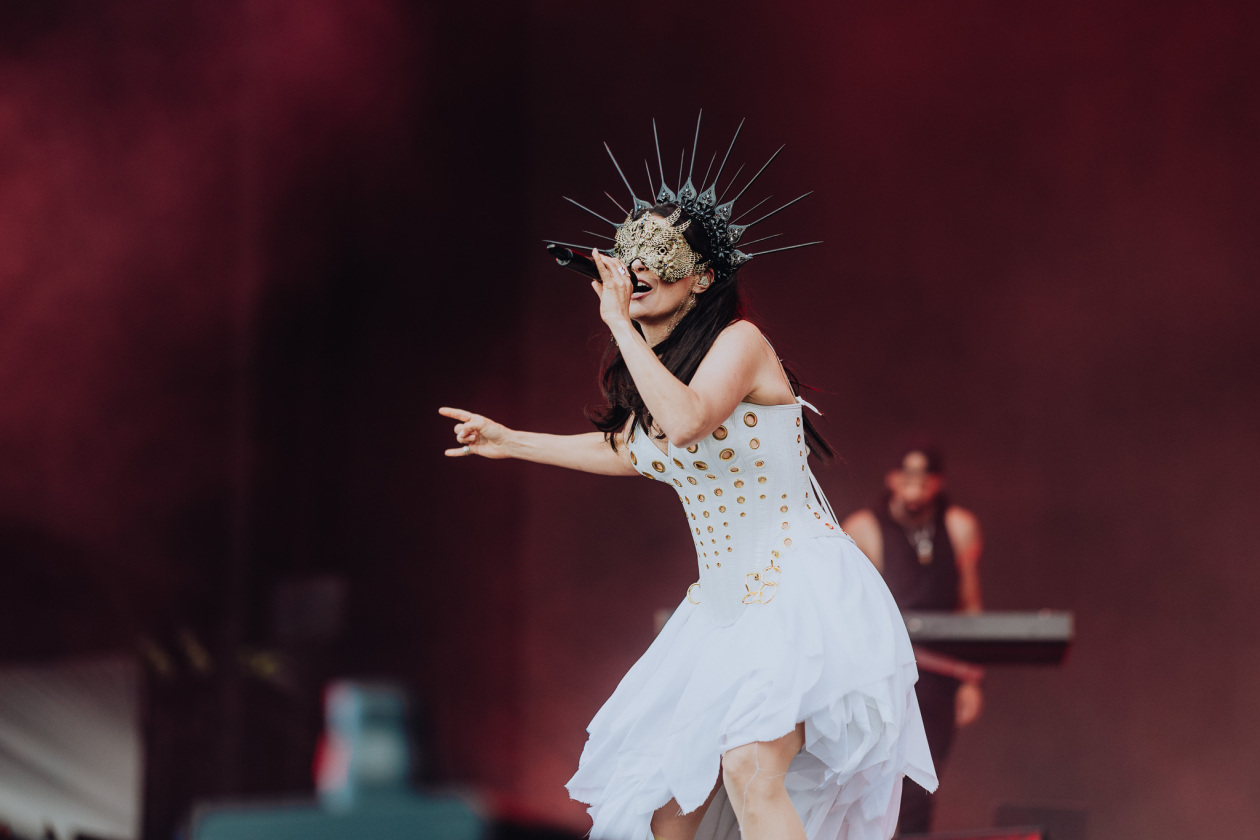 Die Symphonic-Metal-Größen aus den Niederlanden  am Festivalfreitag. – Within Temptation.