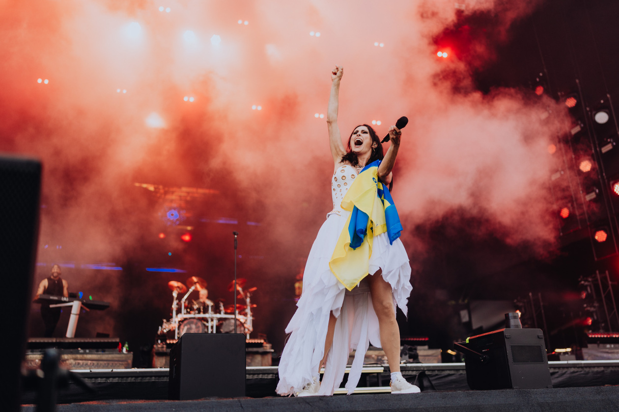 Die Symphonic-Metal-Größen aus den Niederlanden  am Festivalfreitag. – Within Temptation.