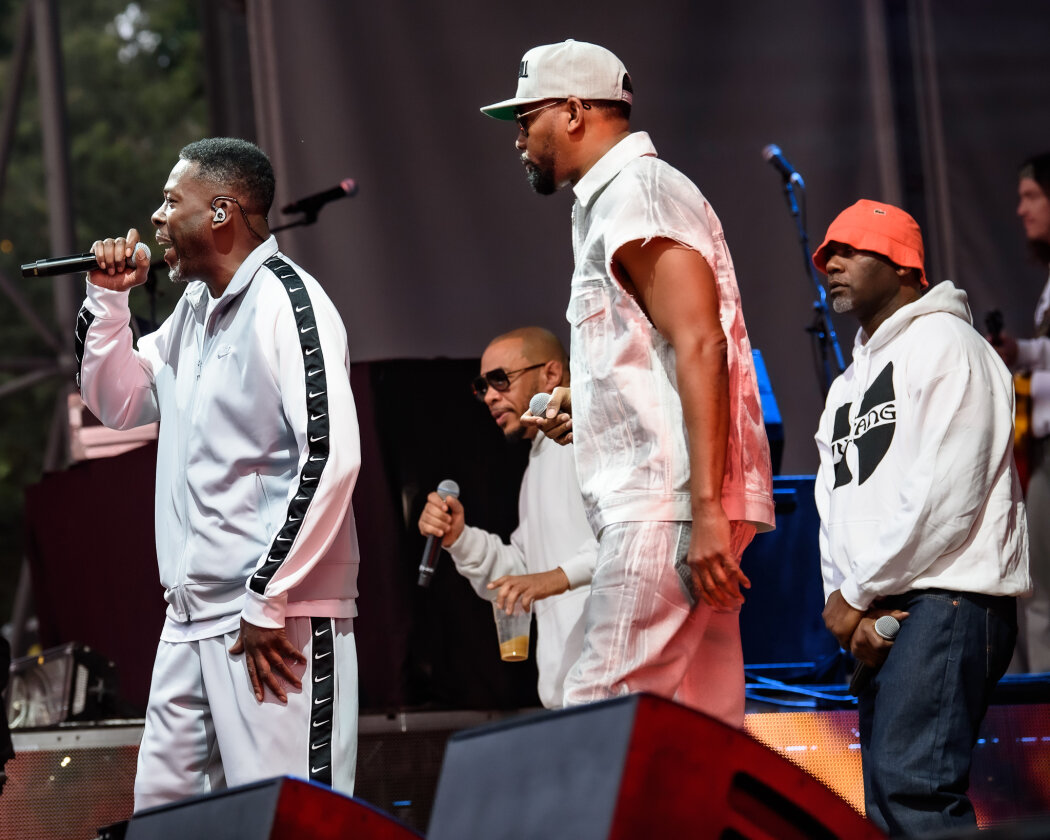 In der Hip Hop-Hall of Fame ganz weit oben und live in Berlin: RZA, Ghostface Killa, GZA, Inspectah Deck, Raekwon, Masta Killa, U-God und Cappadonna. – Wu-Tang Clan.