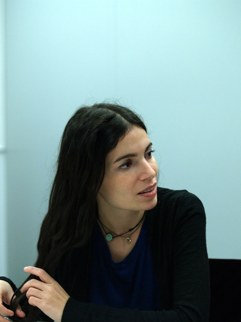 Bilder vom Interview mit Yael Naim und David Donatien. – 