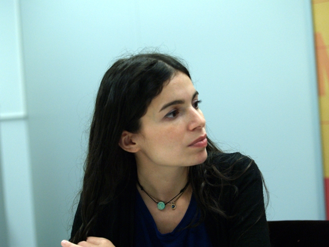 Bilder vom Interview mit Yael Naim und David Donatien. – 