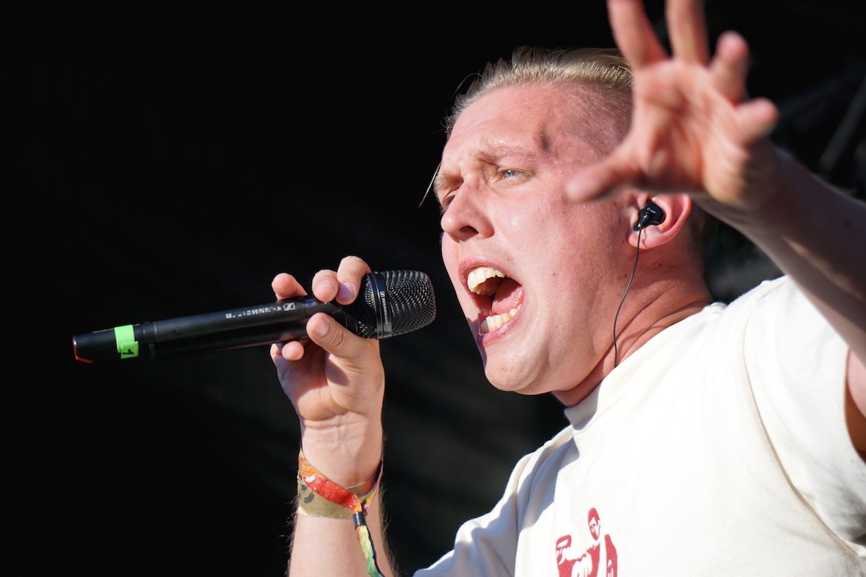 Zugezogen Maskulin – Grim104 und Testo plus Kenji451 legten ein explosives Set aufs Parkett. – Grim104.