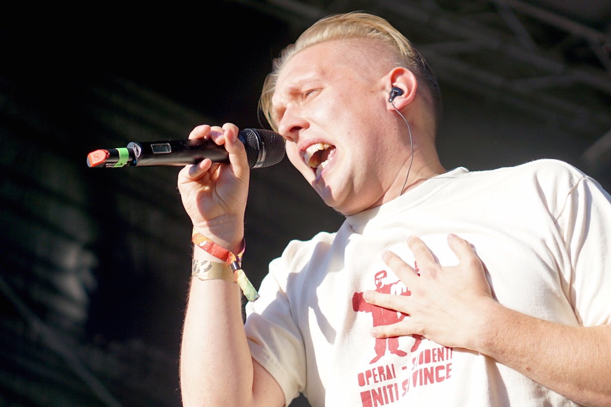 Zugezogen Maskulin – Grim104 und Testo plus Kenji451 legten ein explosives Set aufs Parkett. – Grim104.