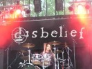 Die nationale Death/Thrash-Speerspitze on stage., Live auf dem Summer Breeze 2005 | © LAUT AG (Fotograf: Michael Edele)