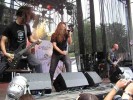 Die nationale Death/Thrash-Speerspitze on stage., Live auf dem Summer Breeze 2005 | © LAUT AG (Fotograf: Michael Edele)