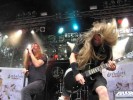 Die nationale Death/Thrash-Speerspitze on stage., Live auf dem Summer Breeze 2005 | © LAUT AG (Fotograf: Michael Edele)
