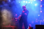 Ein dünnes Stimmchen und ein dünnes Kleidchen., Liv Kristine Espanaes auf dem Summer Breeze 2006 | © laut.de (Fotograf: Thomas Kohl)