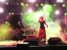 Ein dünnes Stimmchen und ein dünnes Kleidchen., Liv Kristine Espanaes auf dem Summer Breeze 2006 | © laut.de (Fotograf: Thomas Kohl)