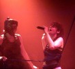 Powerfrau Peaches rockt sich die Klamotten vom Leib. Wahnsinn., Live am 24.9.03 in Köln | © LAUT AG (Fotograf: Martin Mengele)
