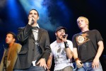 Ja, wir können's noch: Nick, AJ und Co. bei ihrem Besuch im Kölner E-Werk, Mai 2005., Das Live-Comeback der Teenie-Helden | © laut.de (Fotograf: Peter Wafzig)