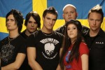 Die Westschweden beim Pressefoto-Shooting, Posing im Fotostudio | © Nuclear Blast (Fotograf: Michael Johansson)