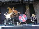 Mit Feuer und Schwert kommen sie über Balingen., Amon Amarth auf dem Bang Your Head 2007 | © laut.de (Fotograf: Michael Edele)