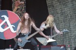 Mit Feuer und Schwert kommen sie über Balingen., Amon Amarth auf dem Bang Your Head 2007 | © laut.de (Fotograf: Michael Edele)