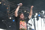 Die Amis wüten auf der Pain Stage nach allen Regeln der Kunst., The Black Dahlia Murder auf dem Summer Breeze 2007 | © laut.de (Fotograf: Michael Edele)