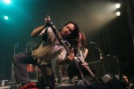 Die Briten machen sich trotz technischer Fertigkeiten weitgehend zum Affen., DragonForce im Schlachthof, Wiesbaden. | © laut.de (Fotograf: Michael Edele)